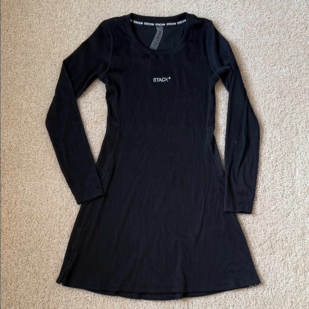 Stack - Black Long Sleeve Dress